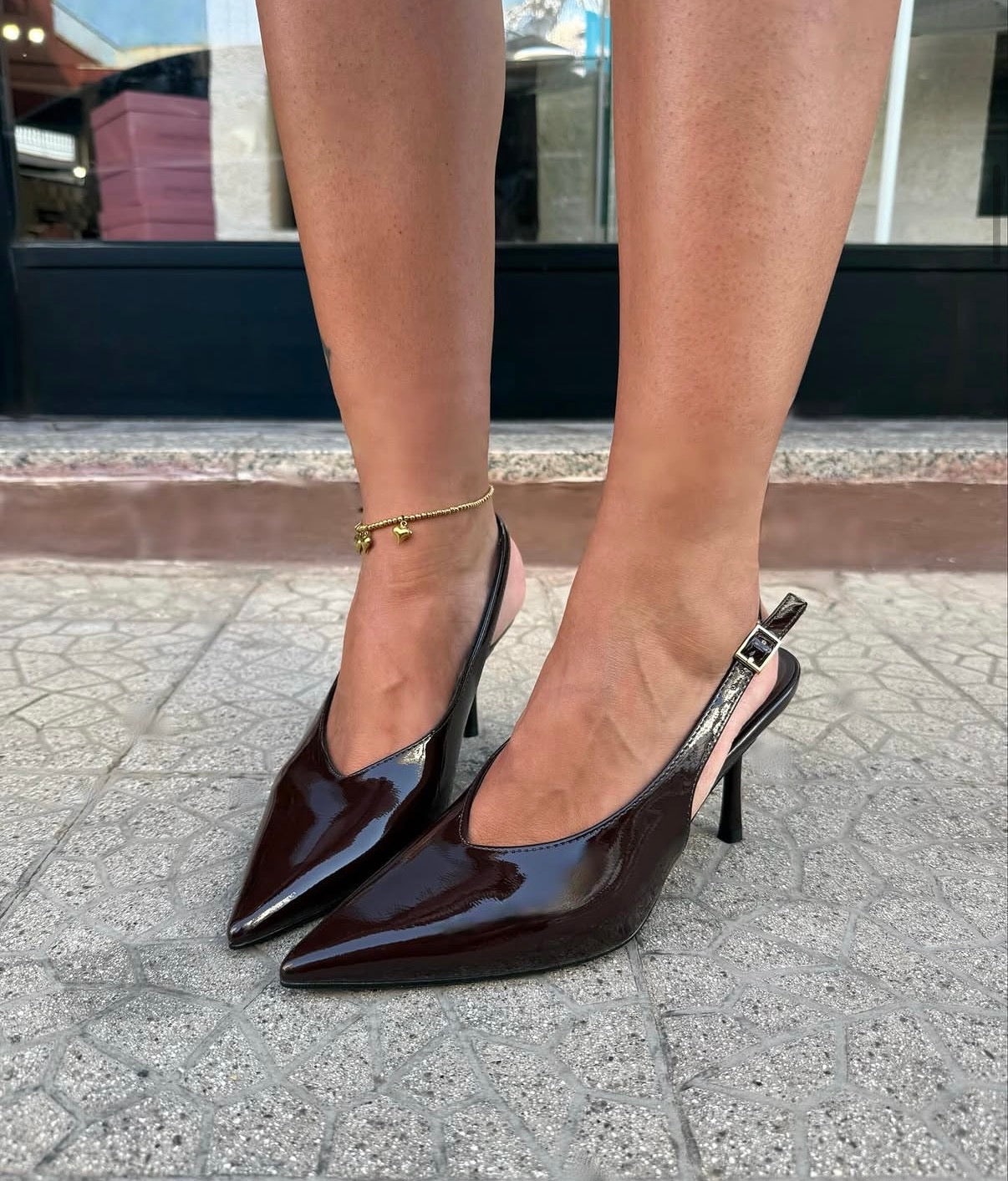 Slingback Agata brown