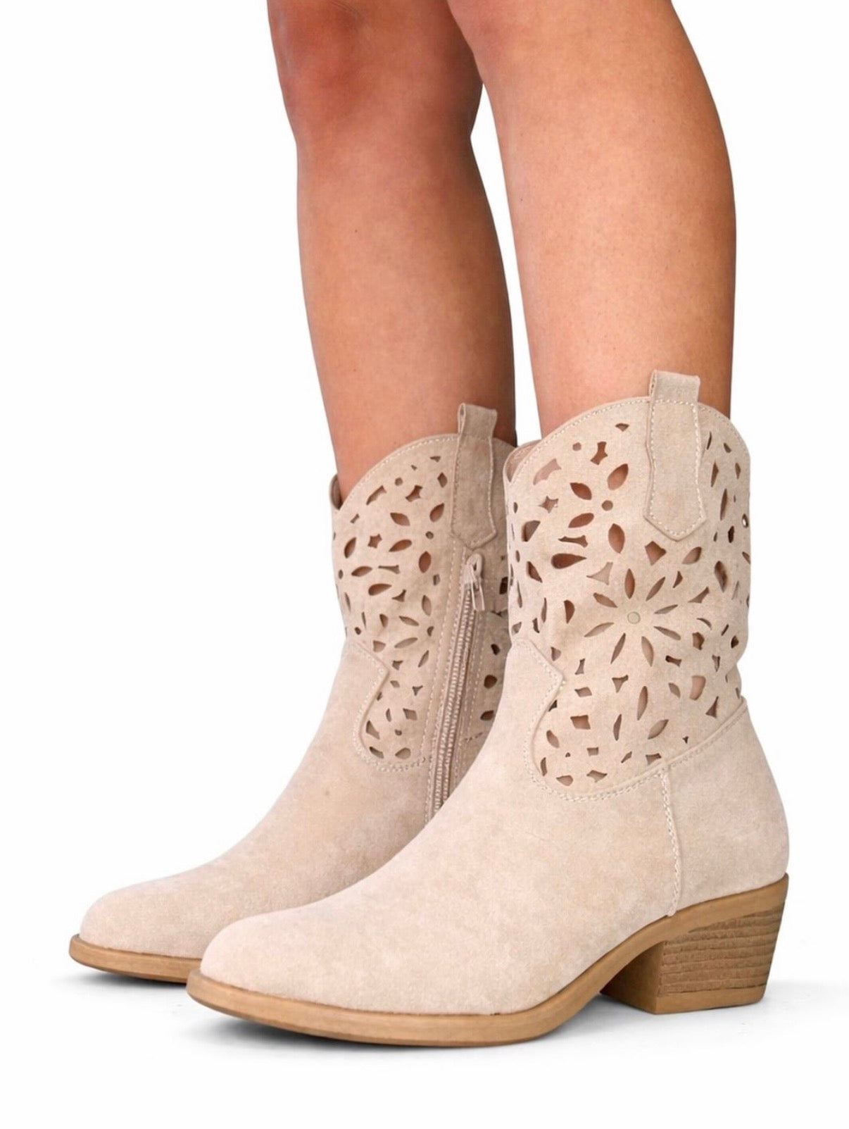 Texano beige traforato