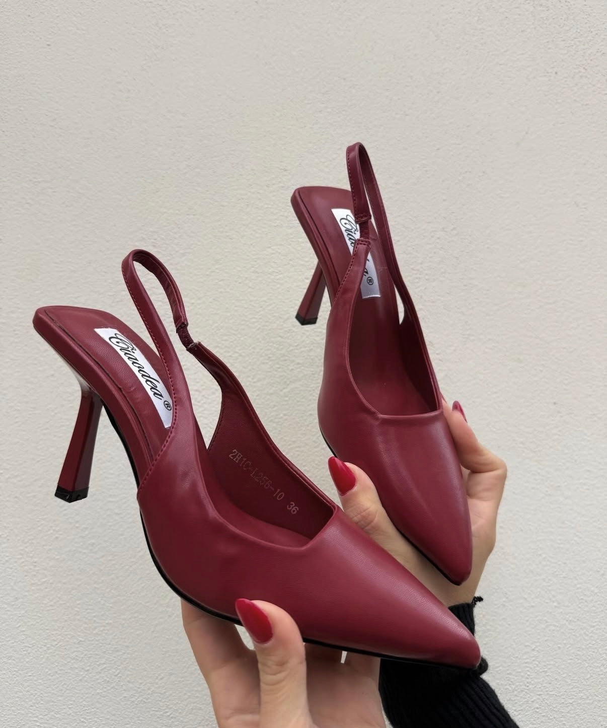 Slingback bordeaux