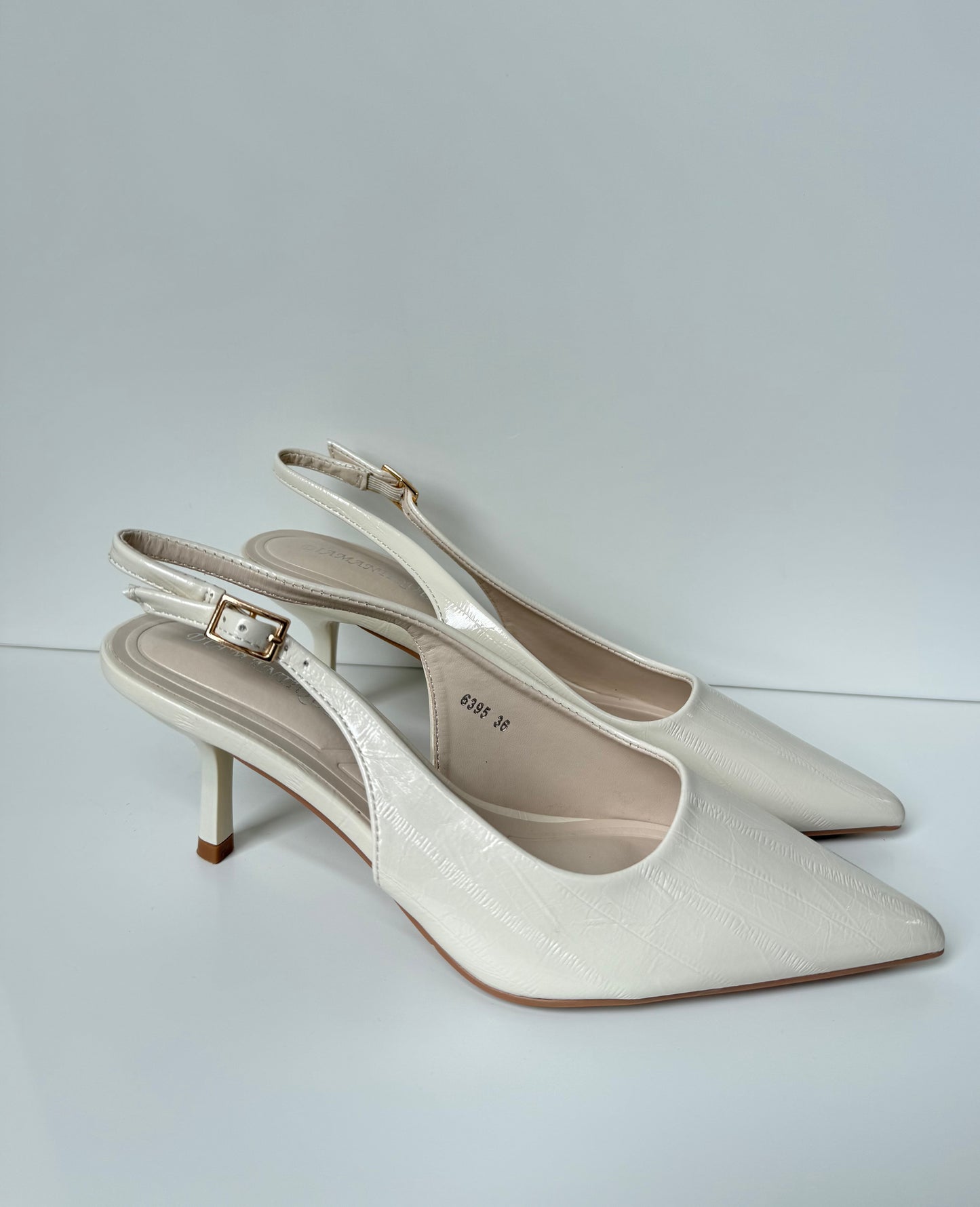Slingback off white