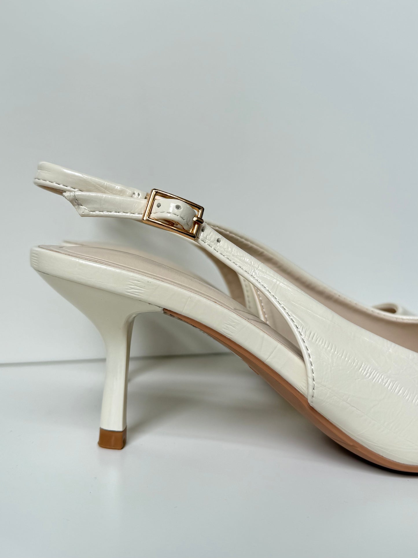 Slingback off white