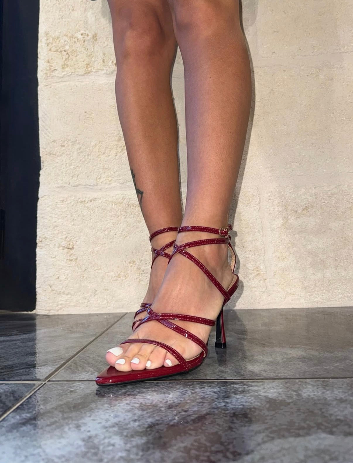 Sandalo Zaira Bordeaux