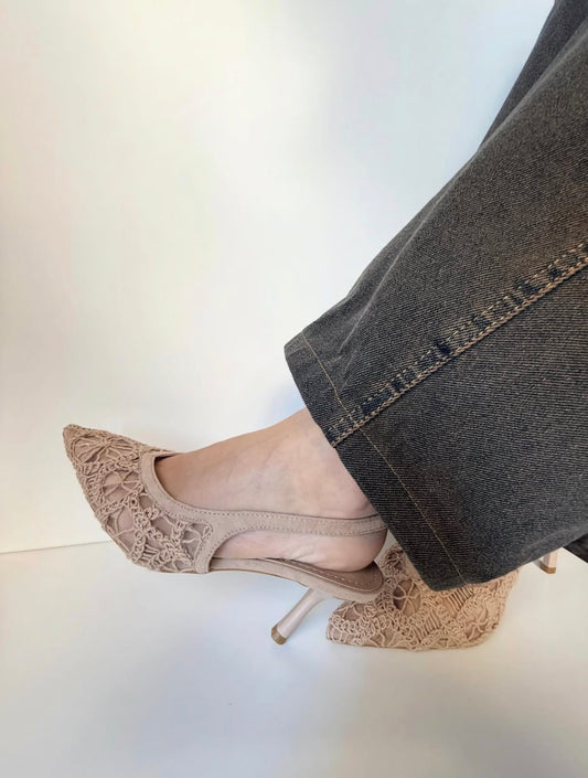 Slingback Linda beige