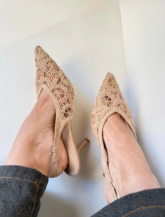 Slingback Linda beige