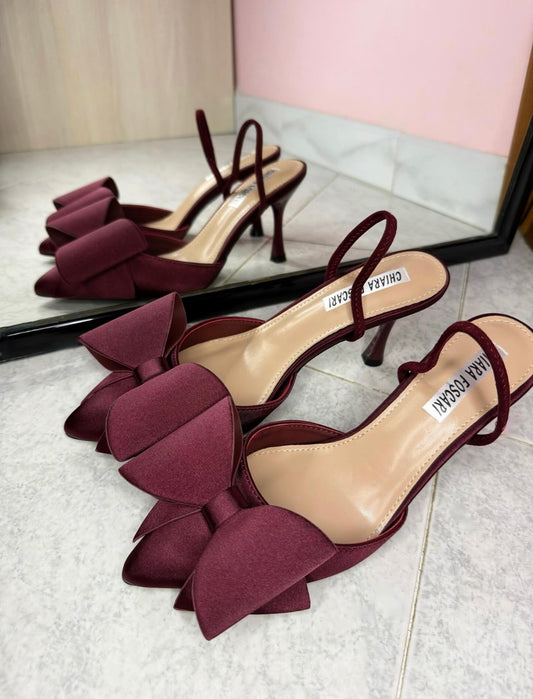 Decolletè Fiocco Bordeaux￼